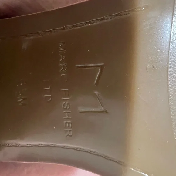 Marc Fisher Light Gray Suede Ankle Booties - Picture 5 of 5